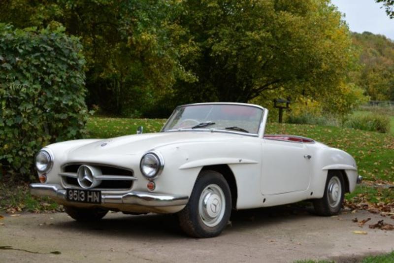 Mercedes 190SL at Brightwells last sale of 2015